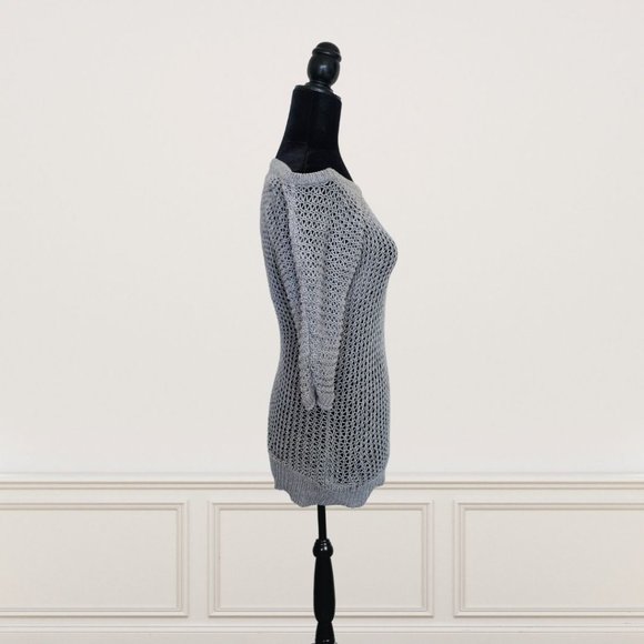 Blue / Gray Hollister Women Pullover Off-Shoulder Sweater / Knitwear - Picture 2 of 5